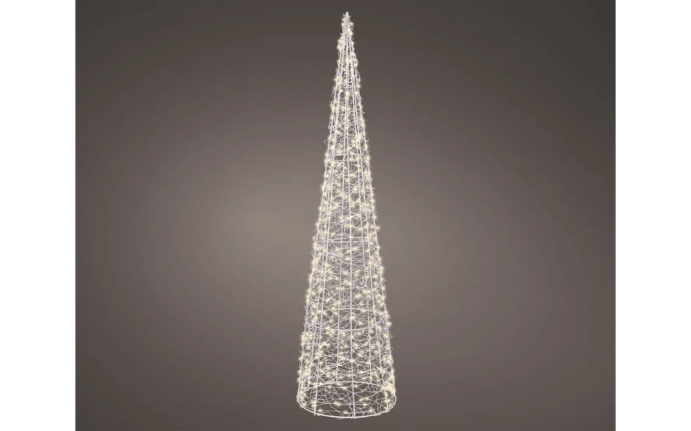 Lumineo dekorativ kon med ljus, 80 cm, för utomhusbruk