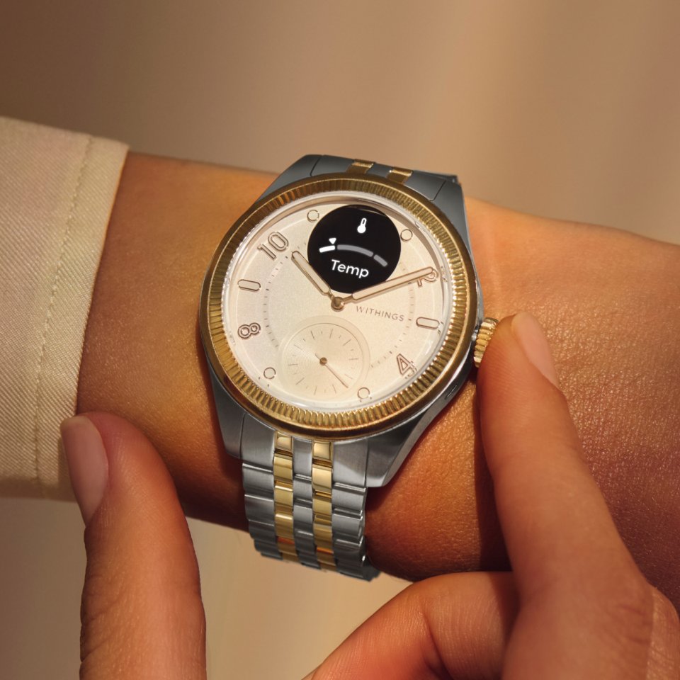 Withings Scanwatch Nova Brilliant älykello, 39 mm, kulta