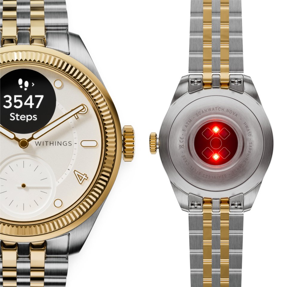 Withings Scanwatch Nova Brilliant älykello, 39 mm, kulta