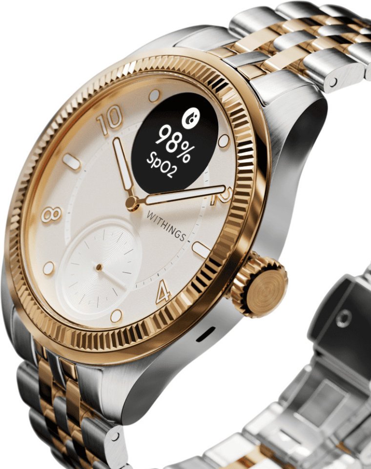 Withings Scanwatch Nova Brilliant älykello, 39 mm, kulta