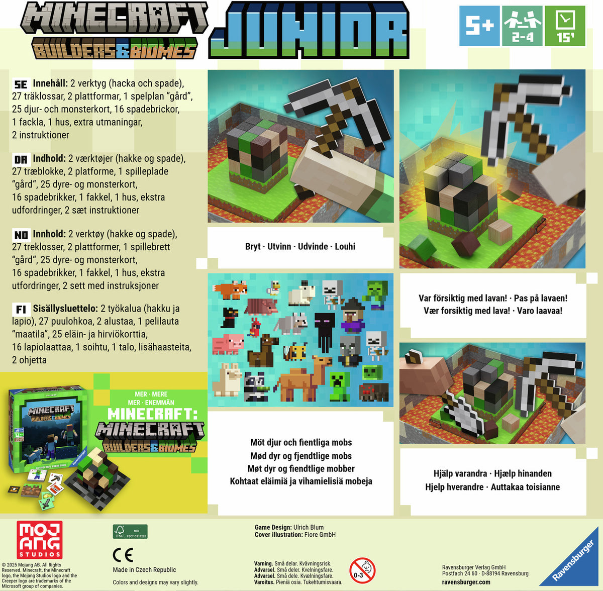 Ravensburger Minecraft Junior lautapeli – kuva 3
