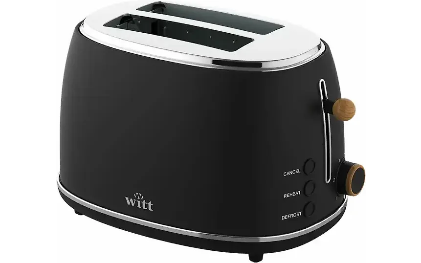 Witt Premium Wood brödrost, svart