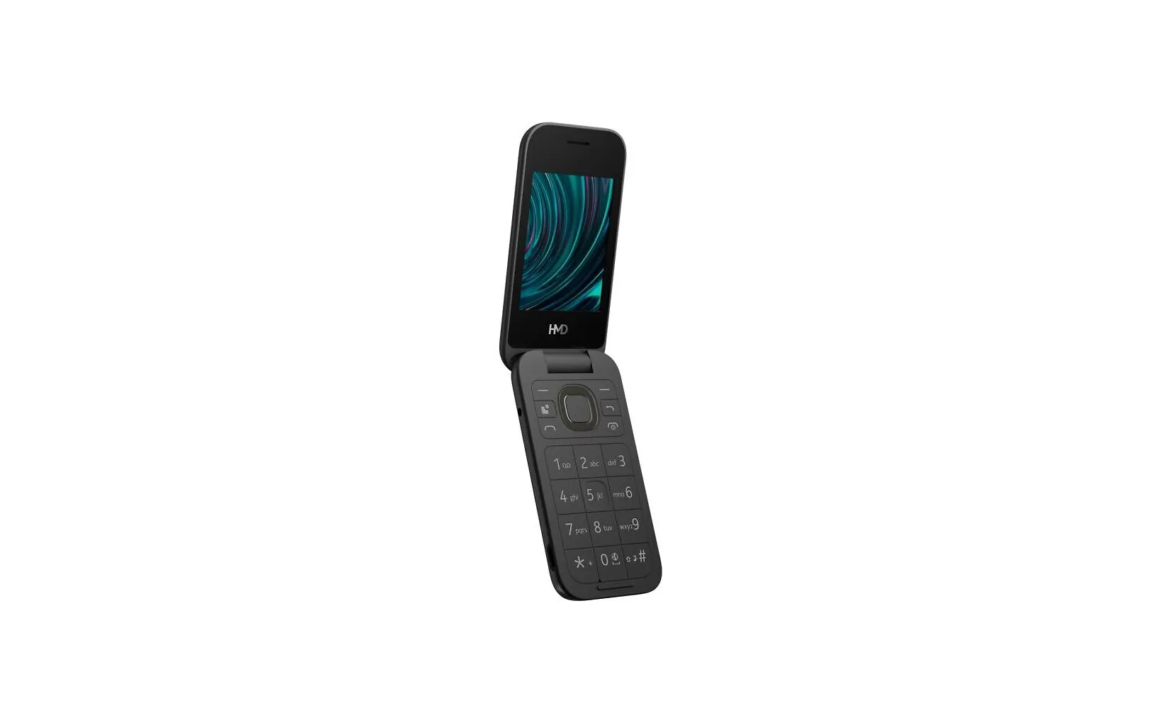 HMD 2660 Flip peruspuhelin, musta