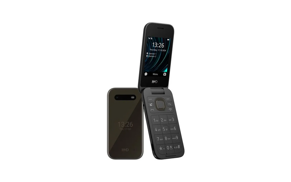 HMD 2660 Flip peruspuhelin, musta