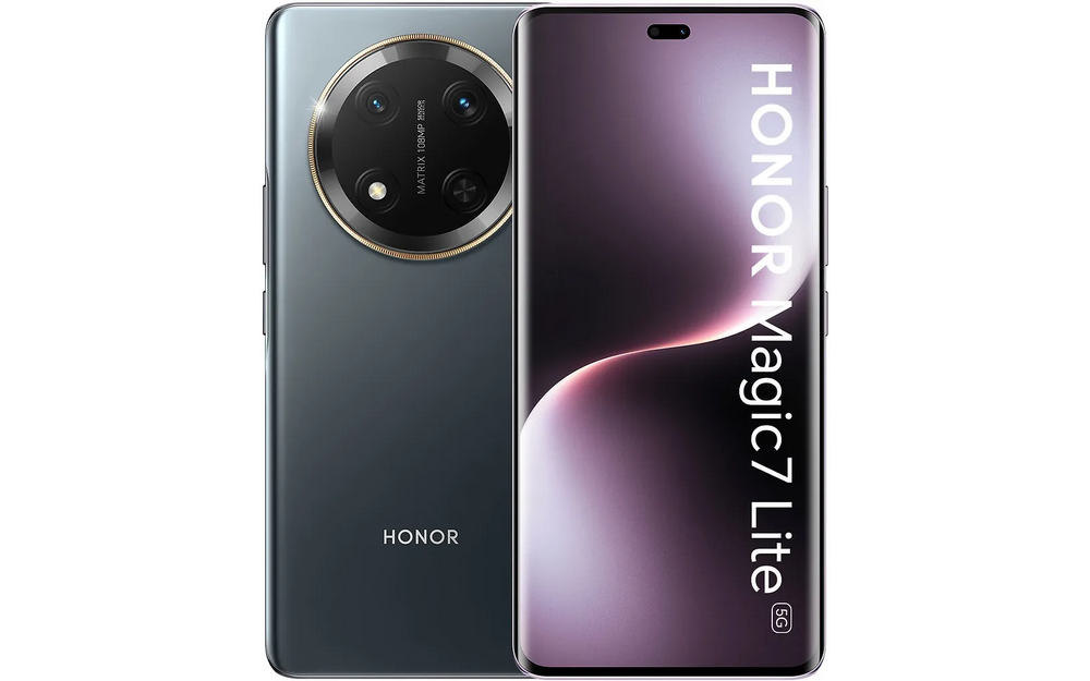 Honor Magic 7 Lite puhelin, 256/8 Gt, Titanium Black