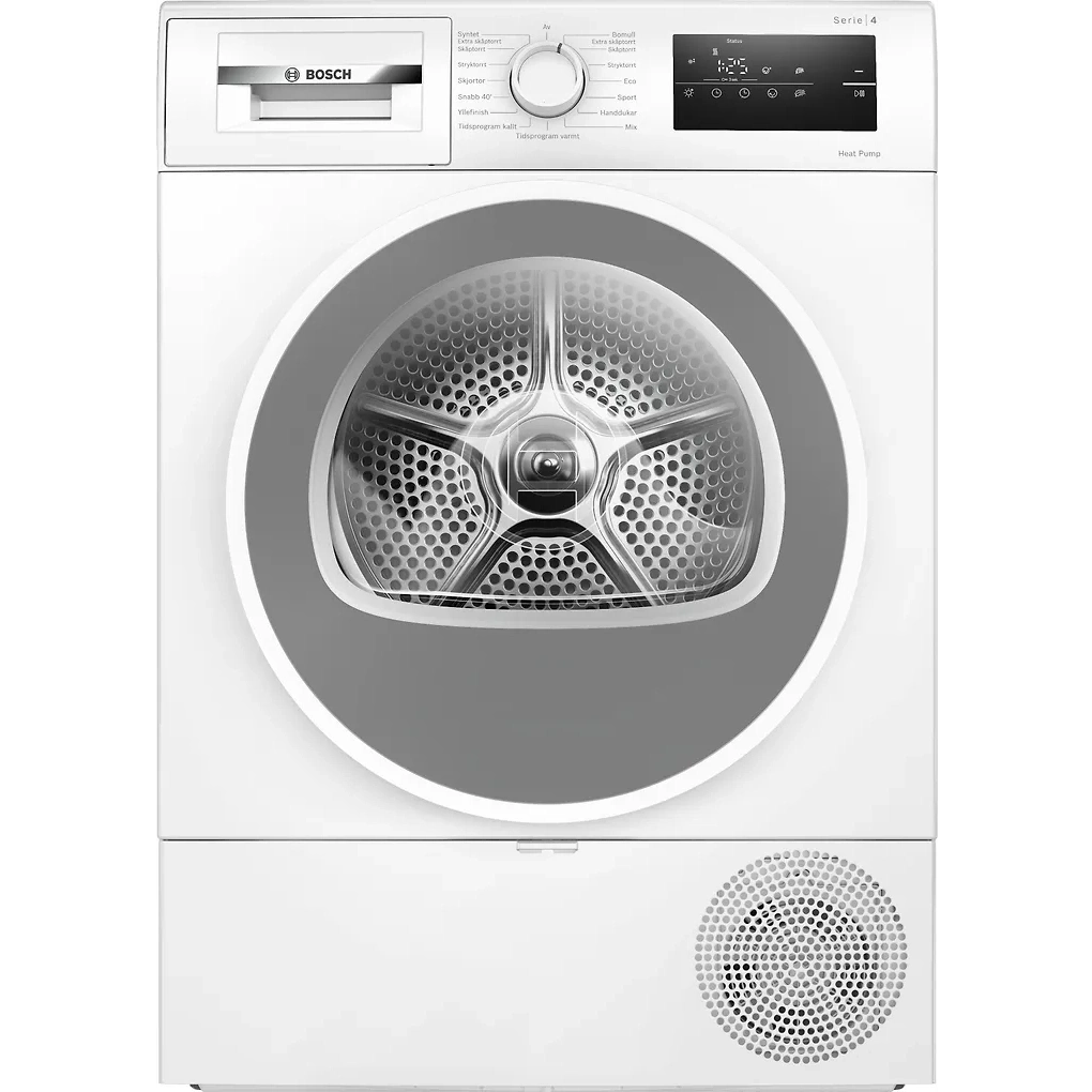 Bosch WTH85V0CSN Serie 4 lämpöpumppukuivausrumpu - E-store.fi