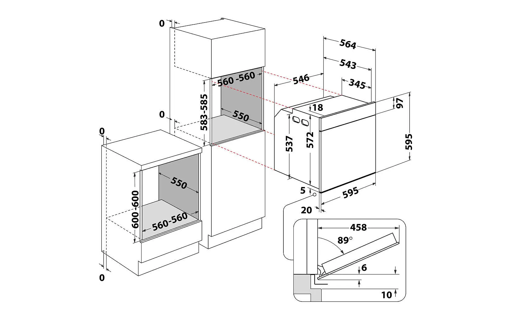 Whirlpool AKZ9 9480 NB erillisuuni, musta
