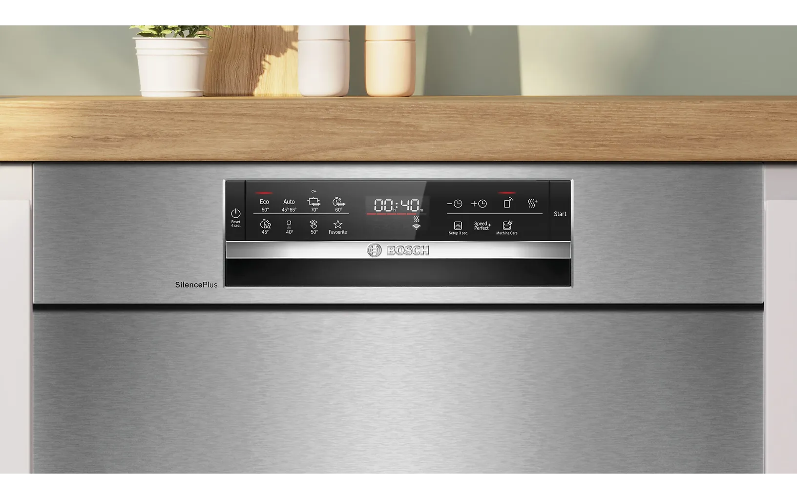 Bosch SMU6ECS12E Serie 6 diskmaskin, borstat stål