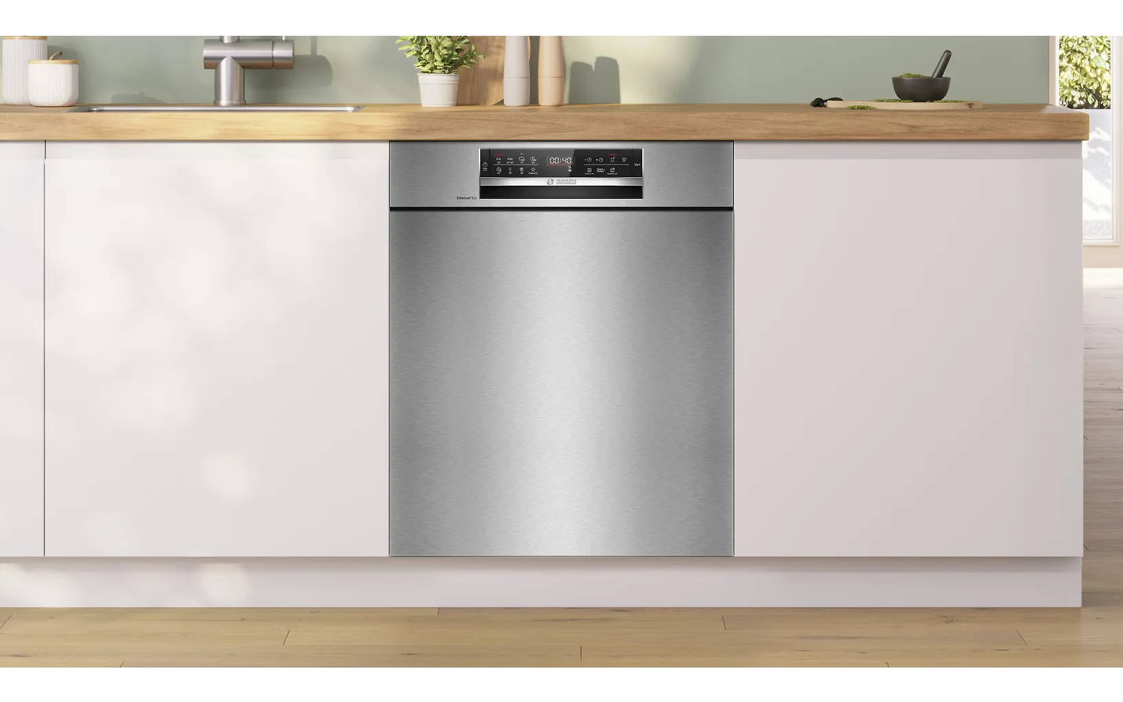 Bosch SMU6ECS12E Serie 6 diskmaskin, borstat stål