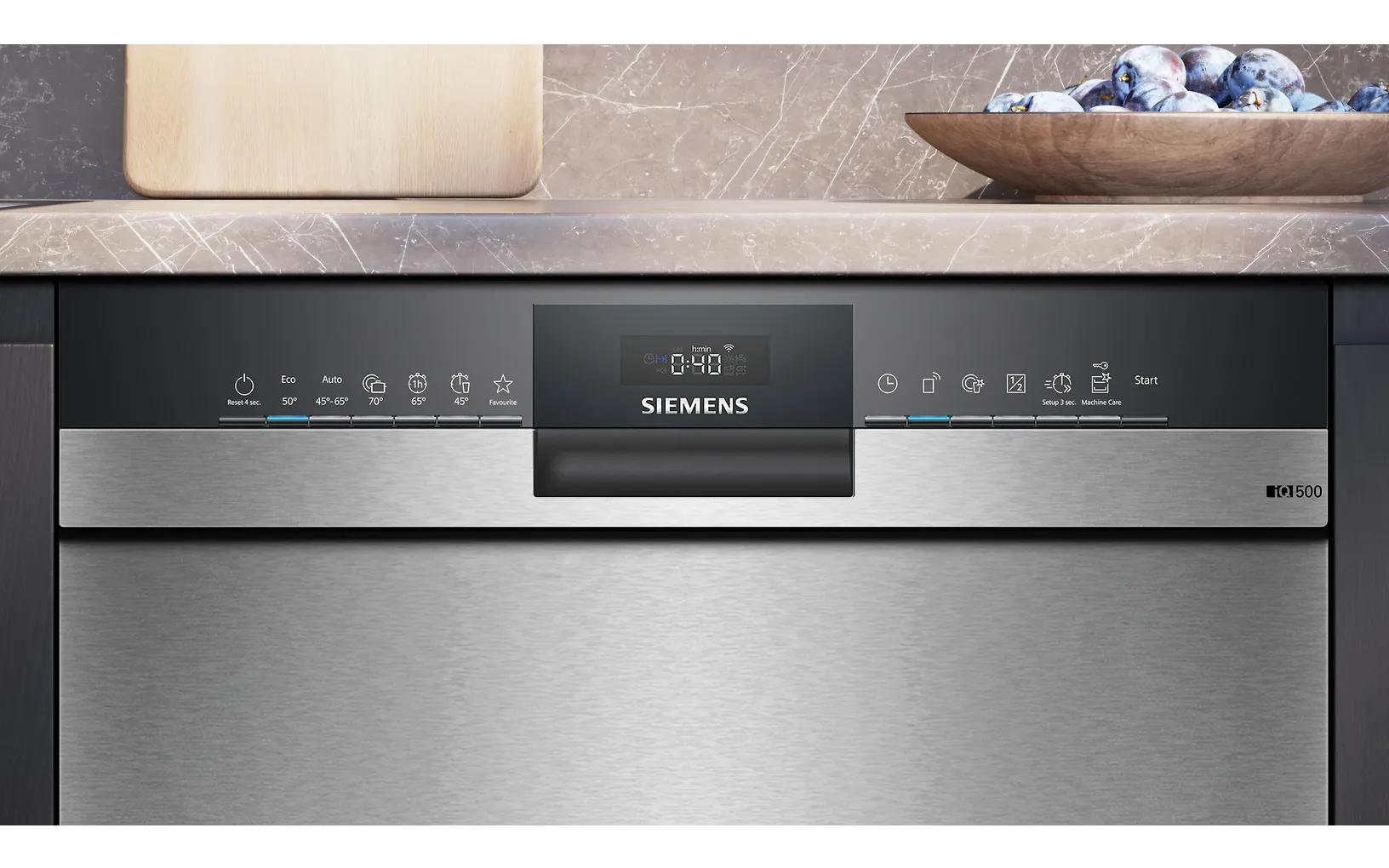 Siemens SN45ZS08CE iQ500 diskmaskin, borstat stål