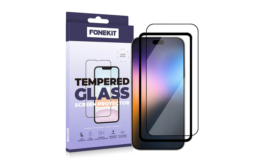 FoneKit Full Cover panssarilasi, iPhone 17 Pro Max