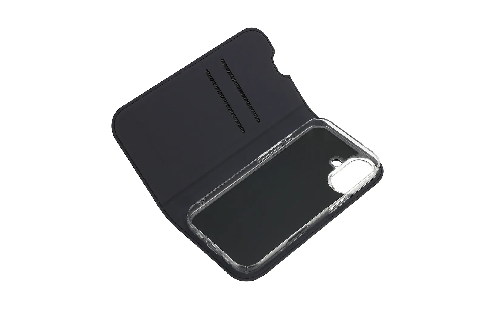 FoneKit BookCase suojakotelo, iPhone 17, musta