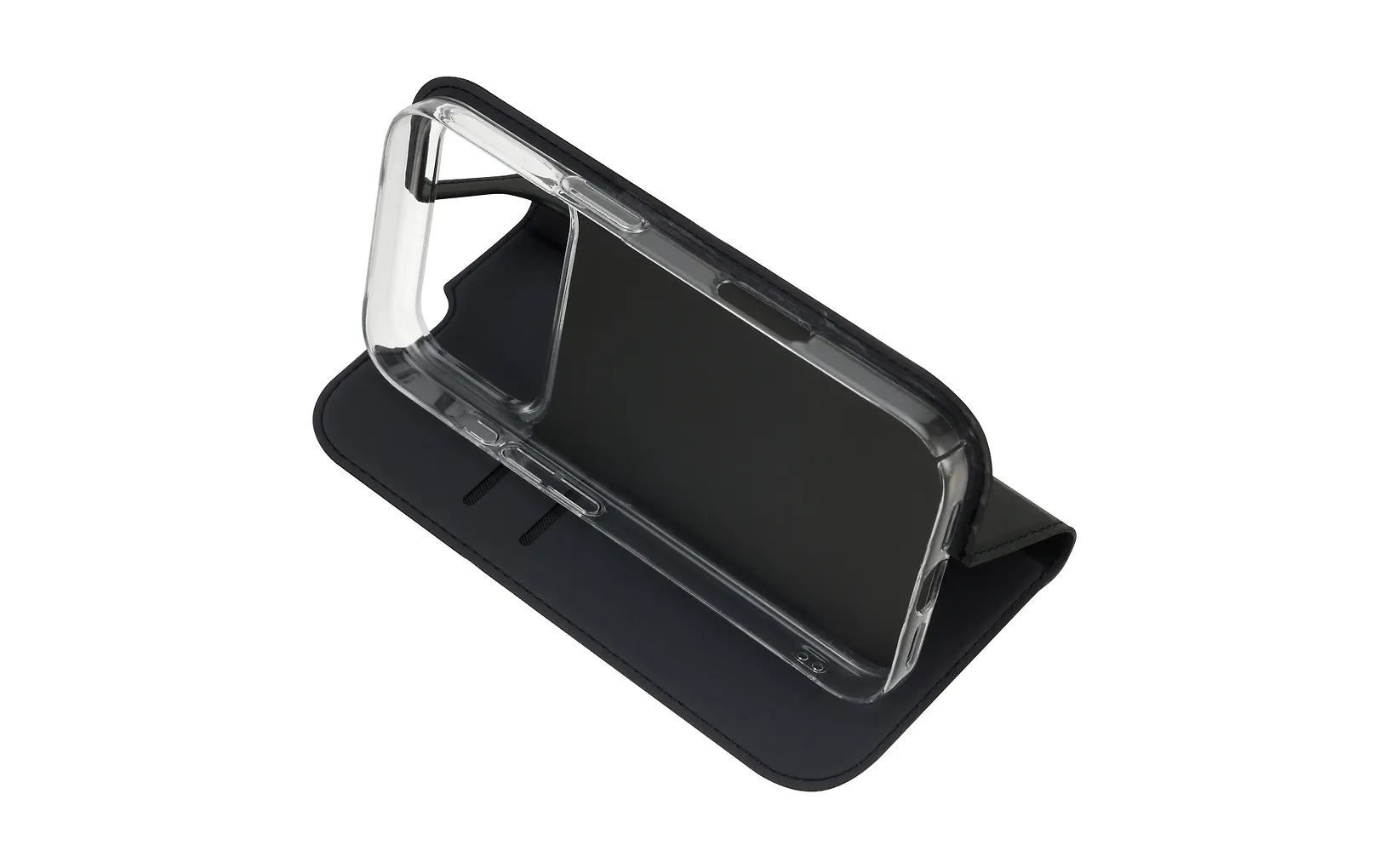 FoneKit BookCase suojakotelo, iPhone 17 Pro, musta
