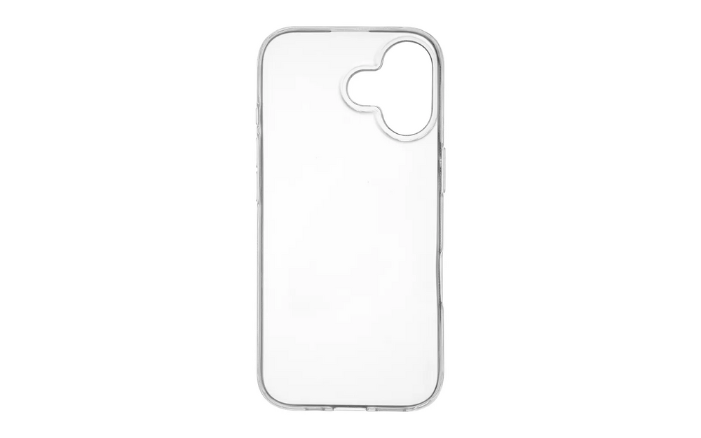 FoneKit silikonisuoja, iPhone 17, läpinäkyvä