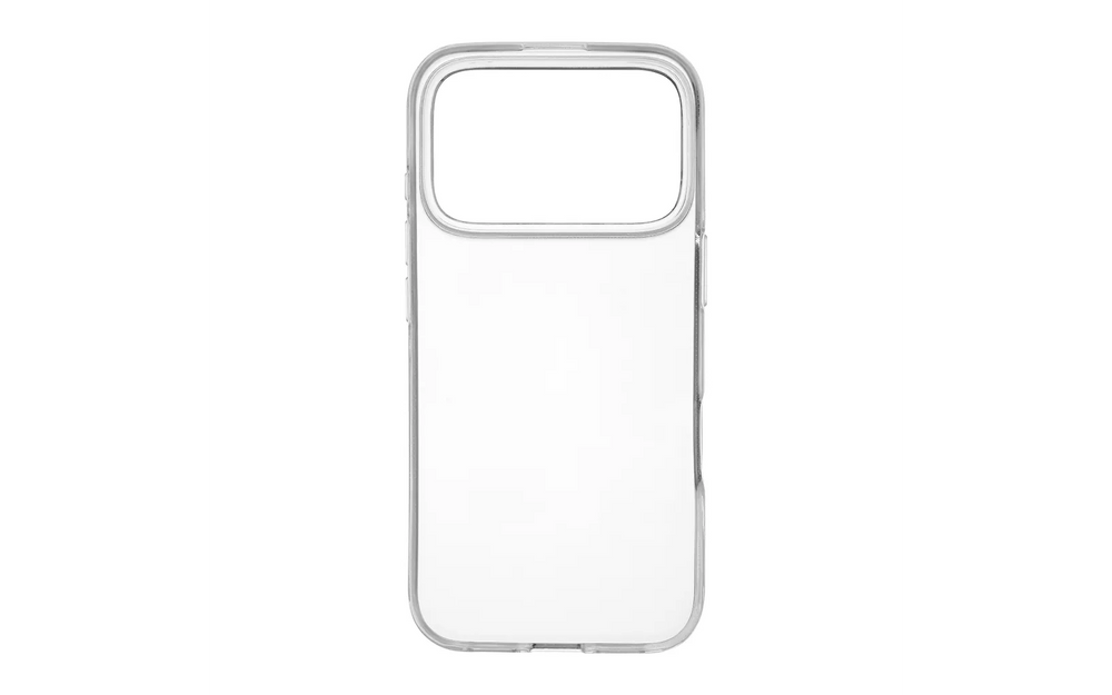 FoneKit silikonisuoja, iPhone 17 Pro, läpinäkyvä