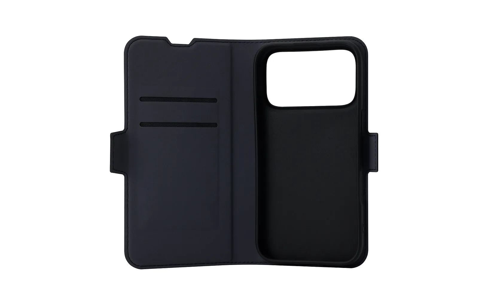 FoneKit MagSafe-yhteensopiva BookCase suojakotelo, iPhone 17 Pro, musta