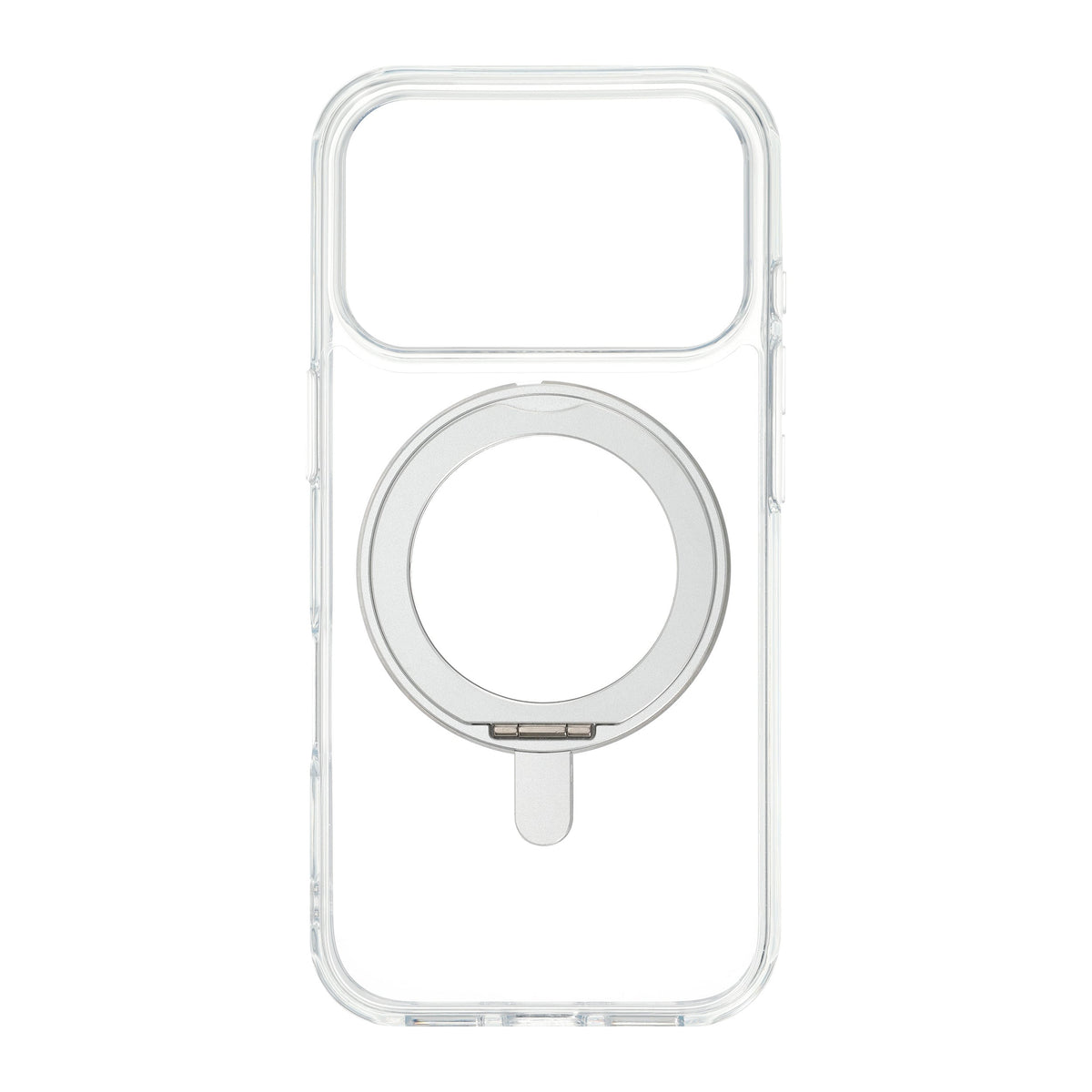 FoneKit Premium Kickstand MagSafe suojakuori jalustalla, iPhone 18 Pro / 17 Pro, läpinäkyvä – kuva 1