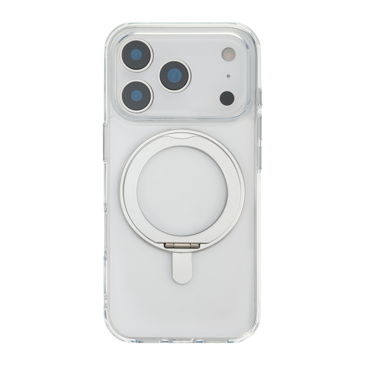 FoneKit Premium Kickstand MagSafe suojakuori jalustalla, iPhone 18 Pro / 17 Pro, läpinäkyvä – kuva 6
