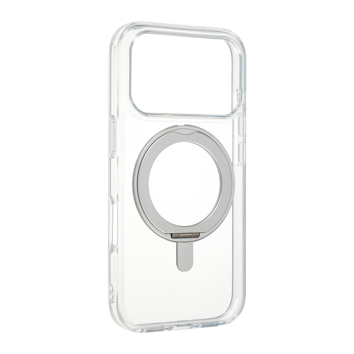 FoneKit Premium Kickstand MagSafe suojakuori jalustalla, iPhone 18 Pro / 17 Pro, läpinäkyvä – kuva 3