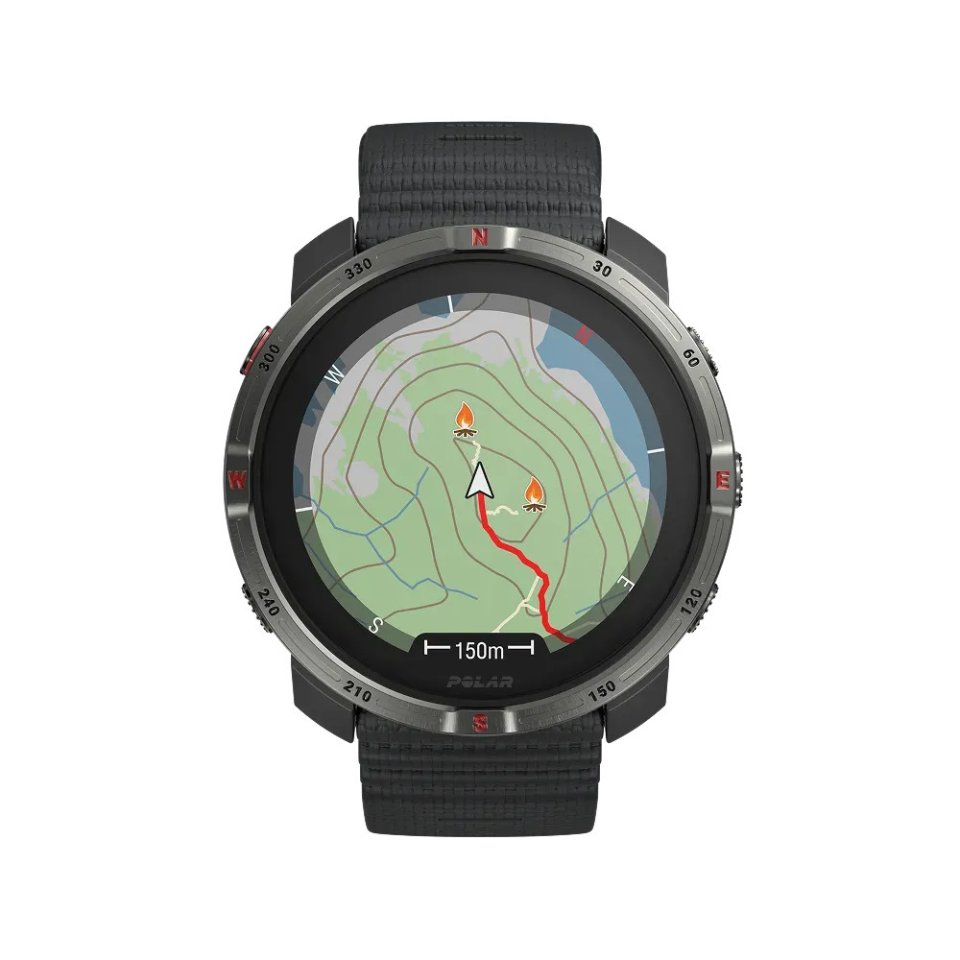Polar Grit X2 outdoor-kello, S-L, musta