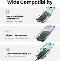 Ugreen Magnetic Wireless Power Bank varavirtalähde, 10 000 mAh – kuva 6