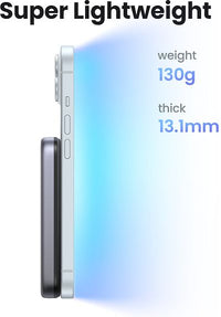 Ugreen Magnetic Wireless Power Bank varavirtalähde, 10 000 mAh – kuva 5