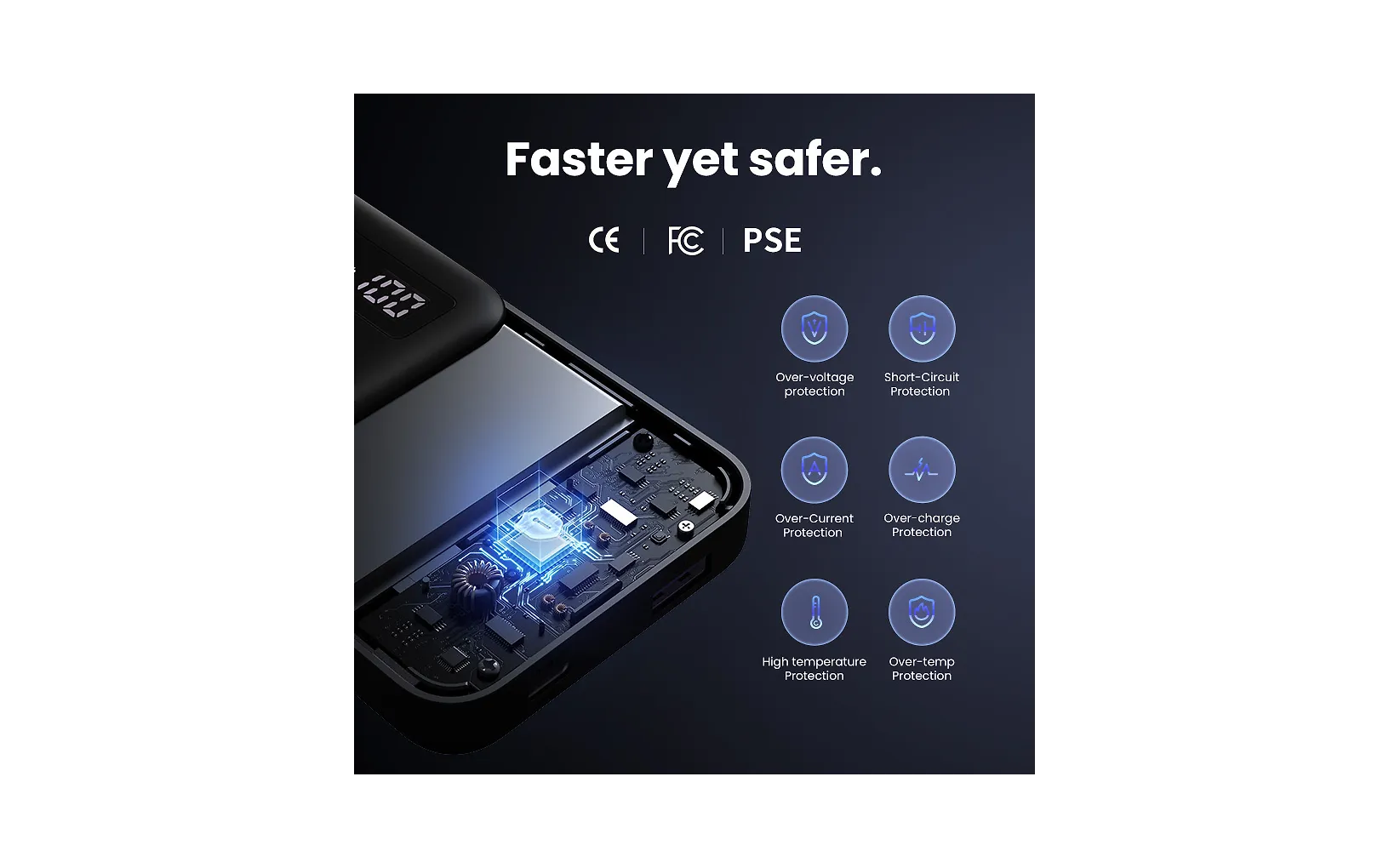 Ugreen 10 000 mAh powerbank med snabbladdning