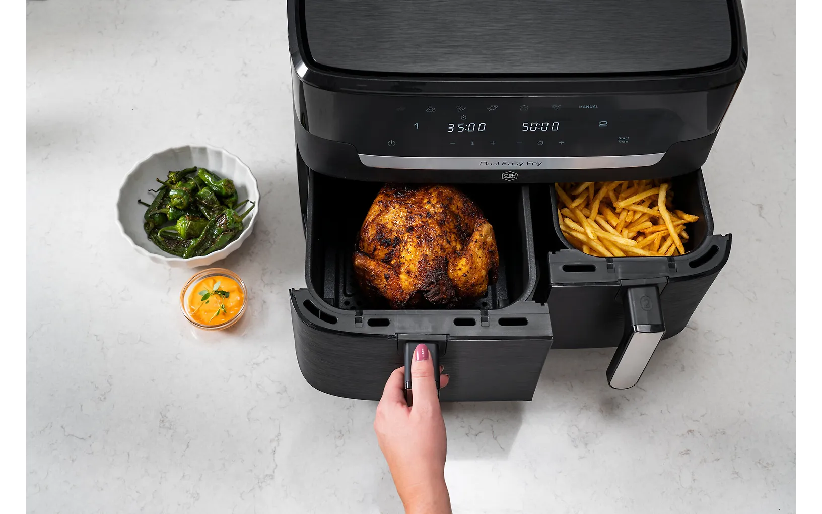 OBH Nordica Dual Easy Fry XXL airfryer