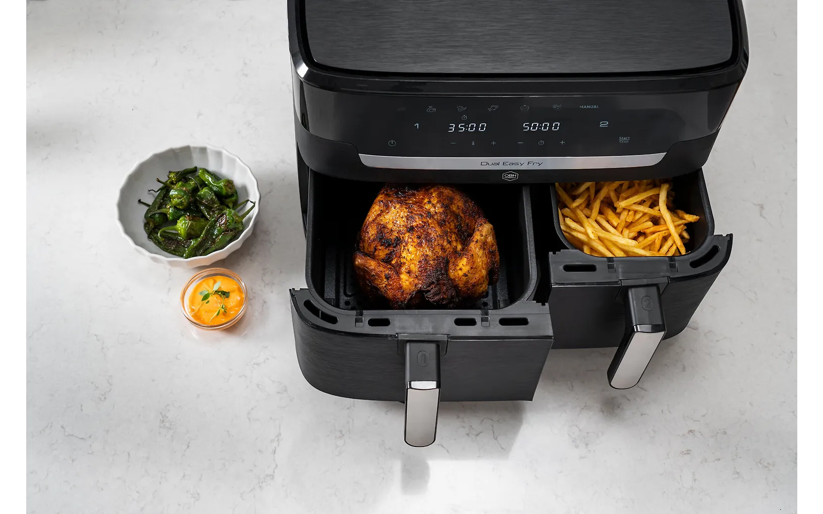OBH Nordica Dual Easy Fry XXL airfryer