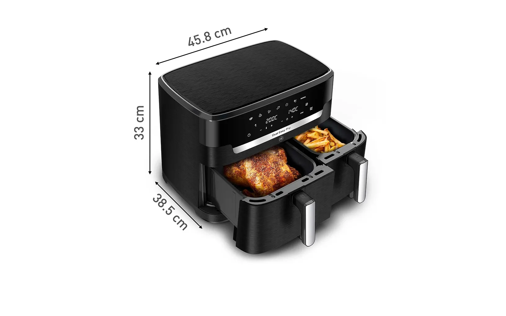 OBH Nordica Dual Easy Fry XXL airfryer