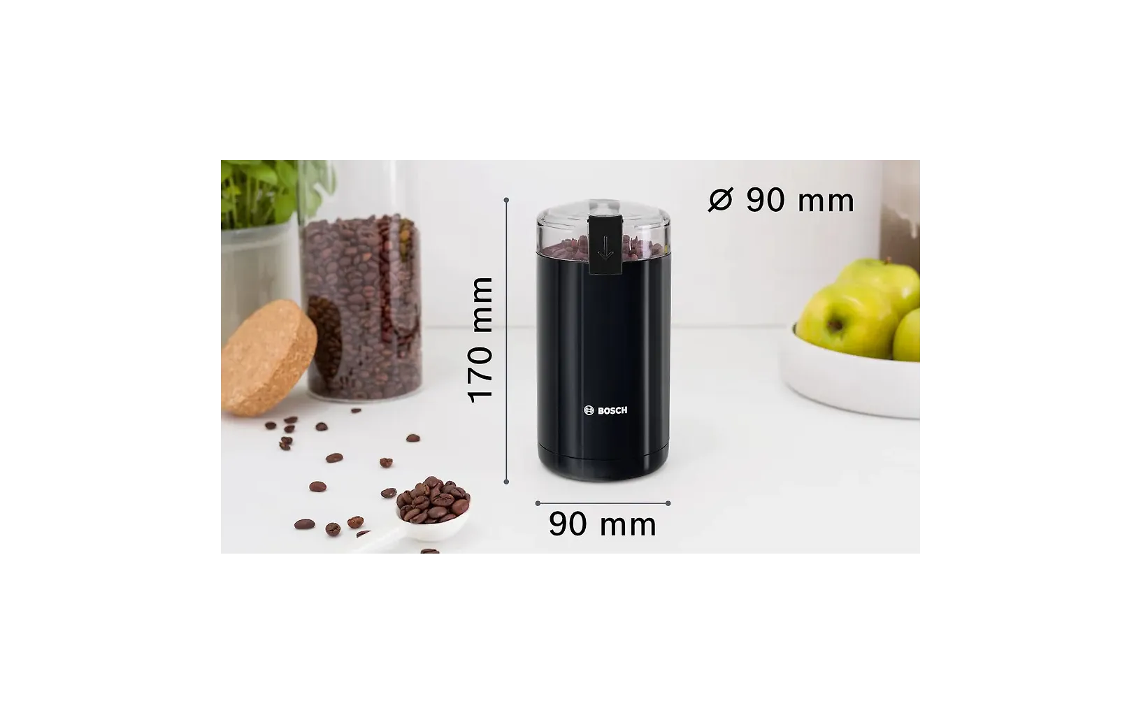 Bosch TSM6A013B kahvimylly, musta - E-store.fi