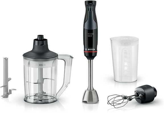 Bosch Serie 4 ErgoMaster MSM4B654 sauvasekoitin, 1000 W, musta/antrasiitti