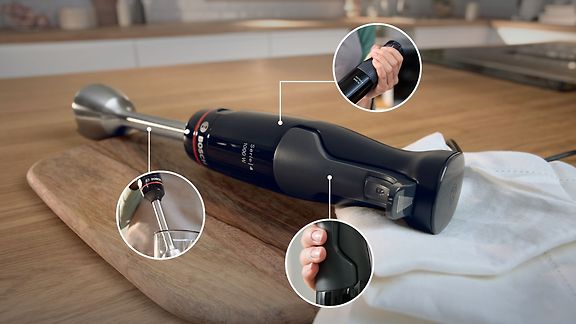 Bosch Serie 4 ErgoMaster MSM4B654 sauvasekoitin, 1000 W, musta/antrasiitti – kuva 4