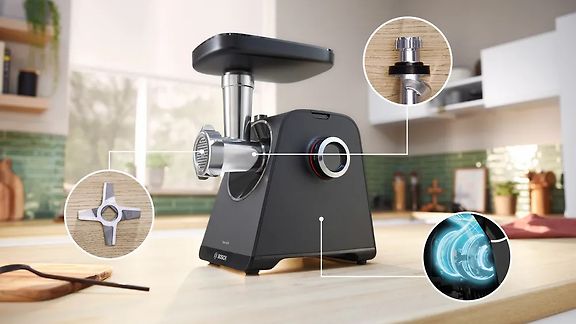 Bosch Serie 4 MultiPower MFWS430B -lihamylly, 1900 W, musta – kuva 3