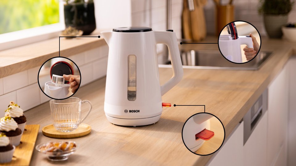 Bosch MyMoment TWK1M121 vedenkeitin, valkoinen