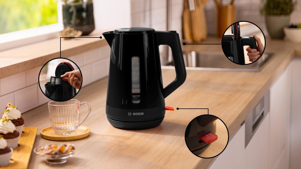 Bosch MyMoment TWK1M123 vedenkeitin, musta