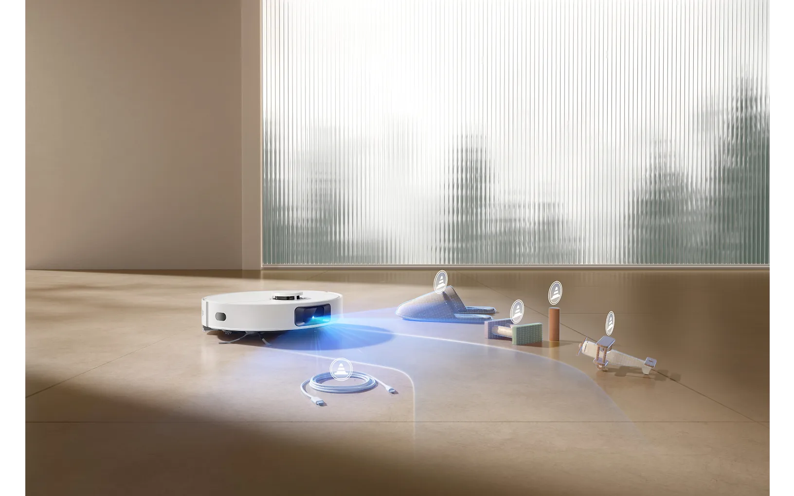 Dreame D20 Plus robotdammsugare, vit