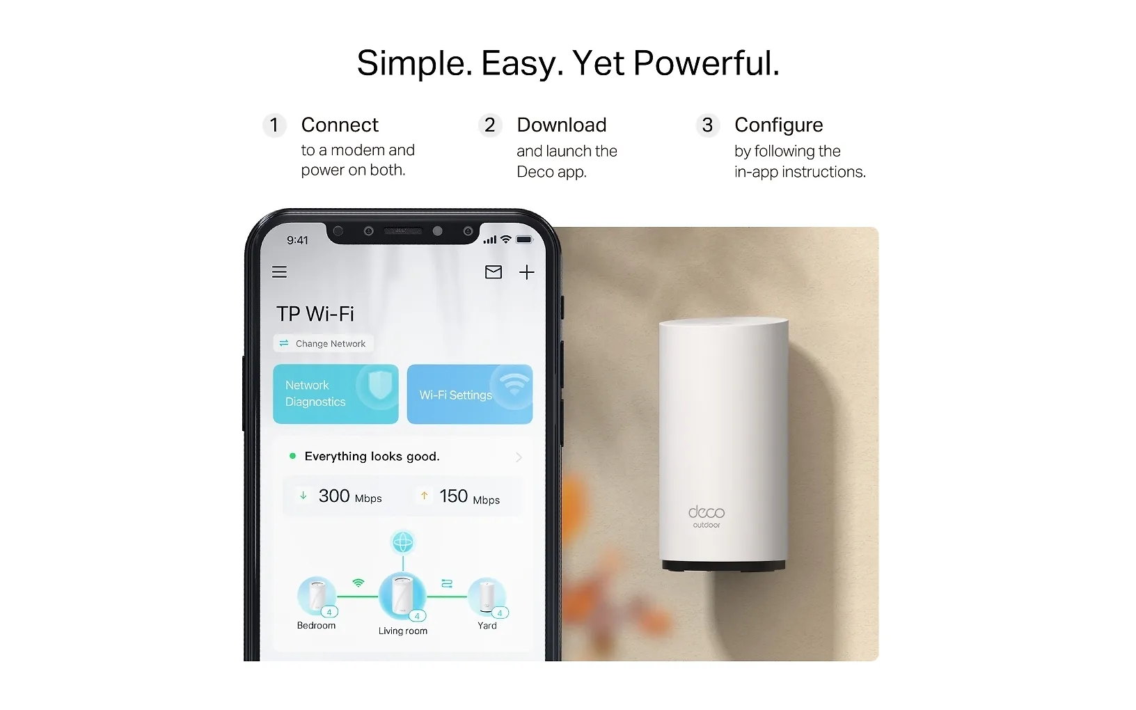 TP-LINK Deco BE25-Outdoor Wi-Fi 7 Mesh reititin sisä- ja ulkokäyttöön