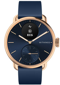 Withings Scanwatch 2 älykello, 38 mm, sininen/ruusukulta