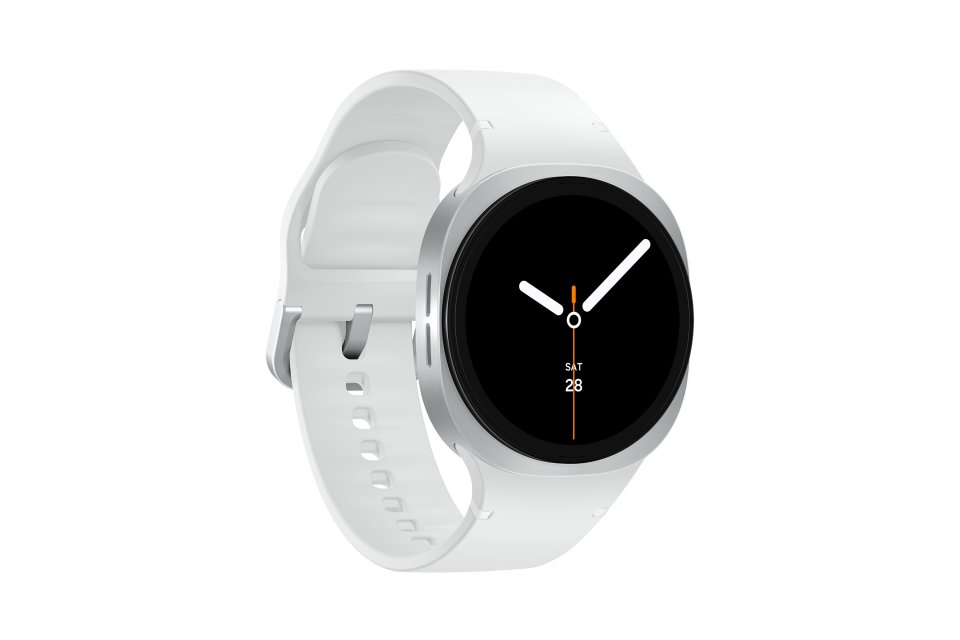 Samsung Galaxy Watch8 4G älykello, 40 mm, hopea