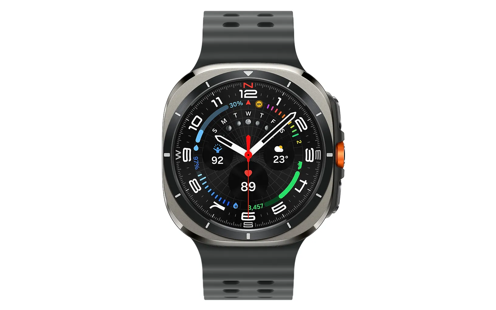 Samsung Galaxy Watch Ultra urheilukello, 47 mm, hopea (2025)