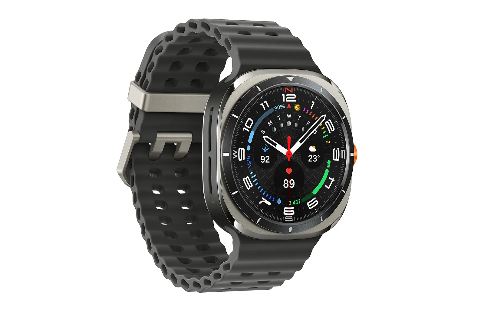 Samsung Galaxy Watch Ultra urheilukello, 47 mm, hopea (2025)