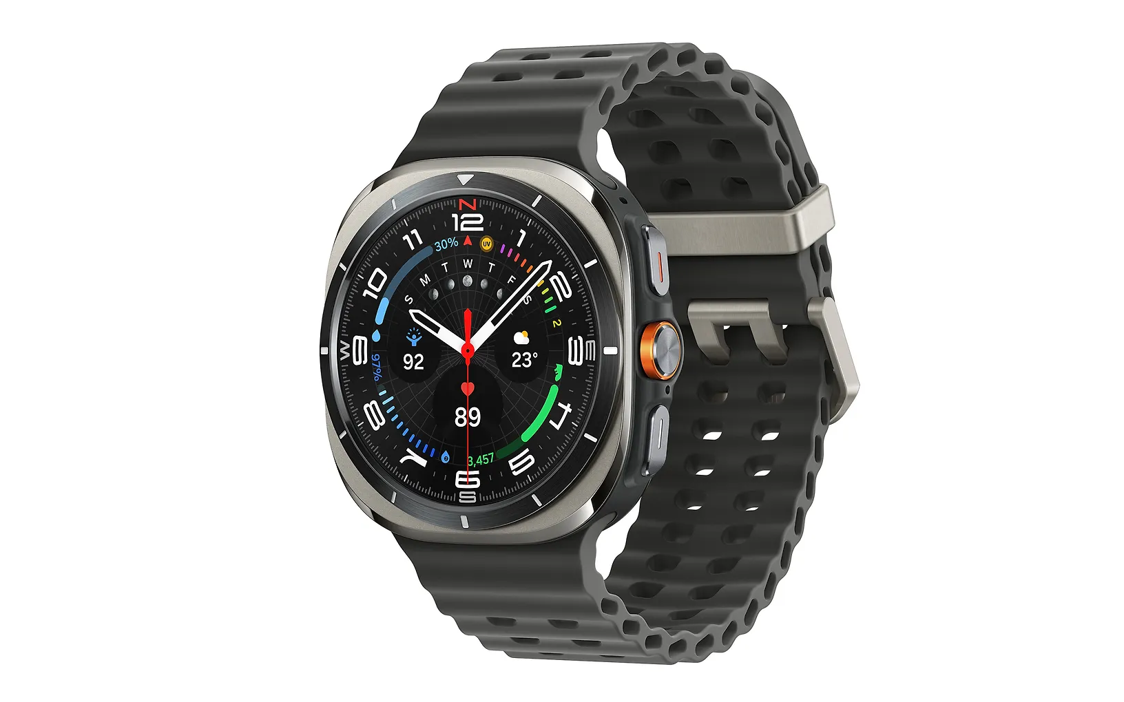 Samsung Galaxy Watch Ultra urheilukello, 47 mm, hopea (2025)