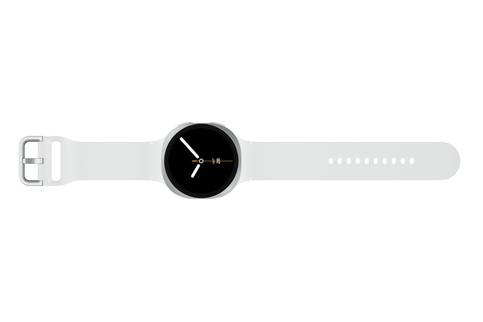 Samsung Galaxy Watch8 4G älykello, 44 mm, hopea