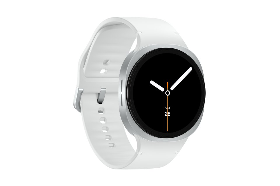 Samsung Galaxy Watch8 4G älykello, 44 mm, hopea