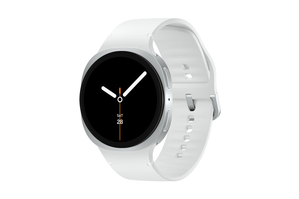 Samsung Galaxy Watch8 4G älykello, 44 mm, hopea