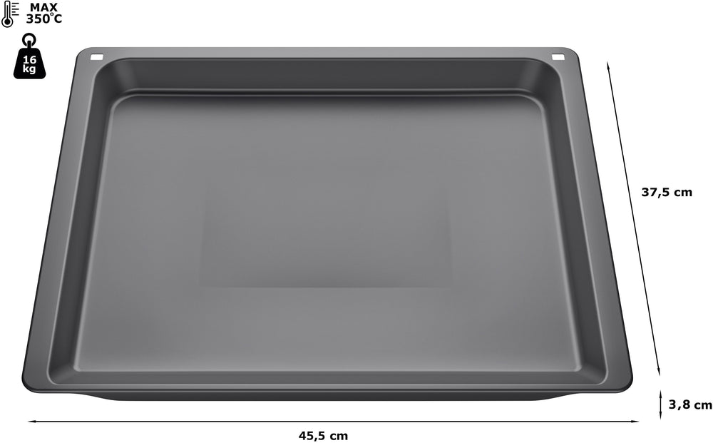 Bosch uunipannu, 38 x 455 x 375 mm – kuva 2
