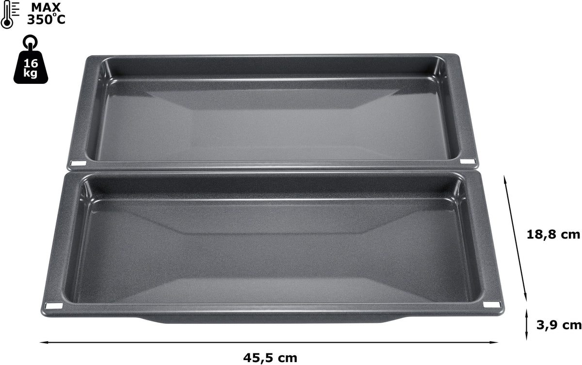 Bosch kapea uunipannu, 39 x 455 x 188 mm – kuva 2