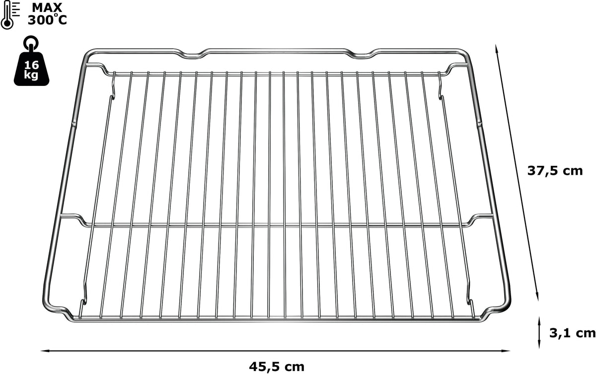 Bosch ritilä, 31 x 455 x 375 mm – kuva 2