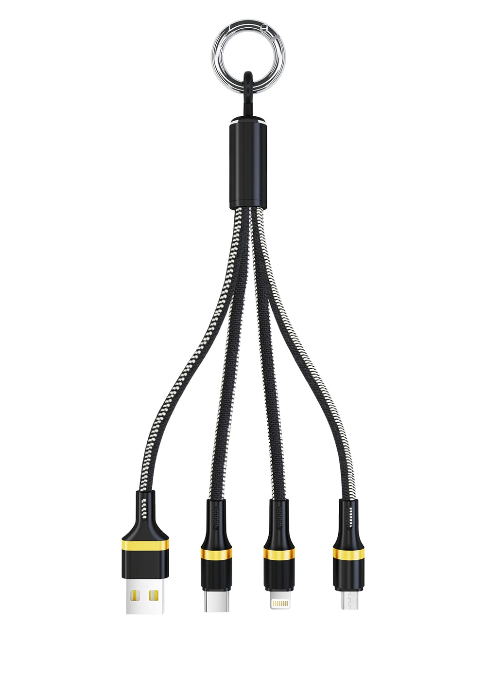 CHARGO LADDNINGSKABELKOMBINATION, SVART